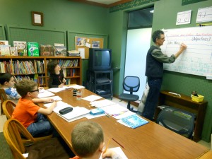 Students in class